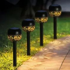   Leszúrható szolár lámpa - 1 melegfehér LED - 8 x 8 x 38 cm