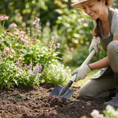 Kerti szerszám - ásó - 50 cm - fa nyéllel