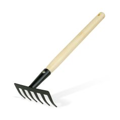 Kerti szerszám - gereblye - 50 cm - fa nyéllel
