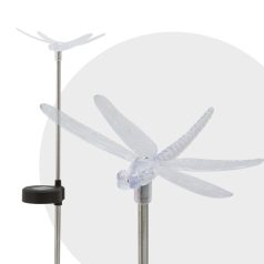 RGB LED-es szolár lámpa - szitakötő