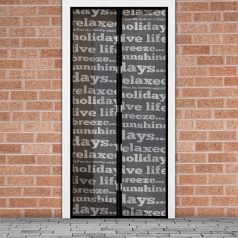   Szúnyogháló függöny ajtóra - mágneses - 100 x 210 cm - feliratos