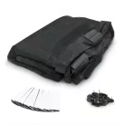 Szúnyogháló függöny ajtóra - mágneses - 100 x 210 cm - fekete