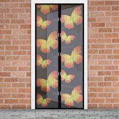   Szúnyogháló függöny ajtóra - mágneses - 100 x 210 cm - pillangós