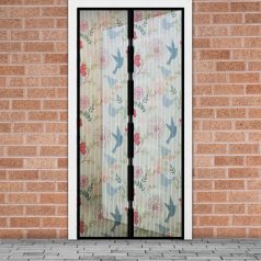   Szúnyogháló függöny ajtóra - mágneses - 100 x 210 cm - madár mintás
