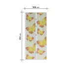 Szúnyogháló függöny ajtóra - mágneses - 100 x 210 cm - sárga pillangós