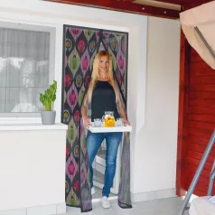   Szúnyogháló függöny ajtóra - mágneses - 100 x 210 cm - bogaras