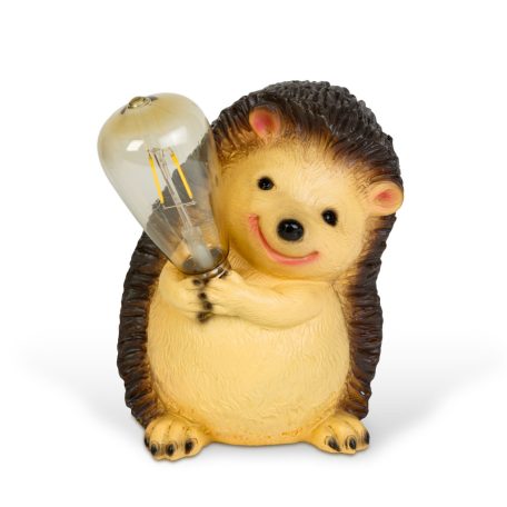 Szolár állatfigura - süni - 1 x filament LED - 16 x 19 x 23 cm