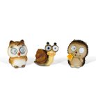 Szolár állatfigurák - 3 féle - 2 melegfehér LED - 10 cm