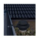 Garden of Eden 1 db kültéri ereszcsatornára szerelhető napelemes lámpa, fekete 11445 bk