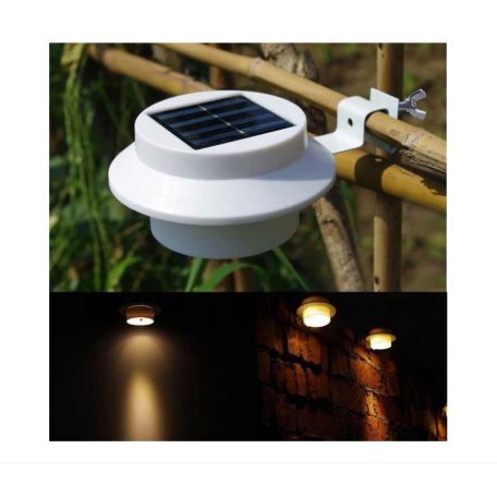 Garden of Eden 1 db kültéri ereszcsatornára szerelhető napelemes lámpa, fehér 11445 WH