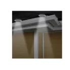 Garden of Eden 1 db kültéri ereszcsatornára szerelhető napelemes lámpa, fehér 11445 WH