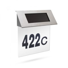   GARDEN OF EDEN Szolár házszámfény rozsdamentes acélból - 18 x 20 cm