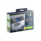 GARDEN OF EDEN Szolár házszámfény - átlátszó plexi - hidegfehér LED - 18 x 20 cm