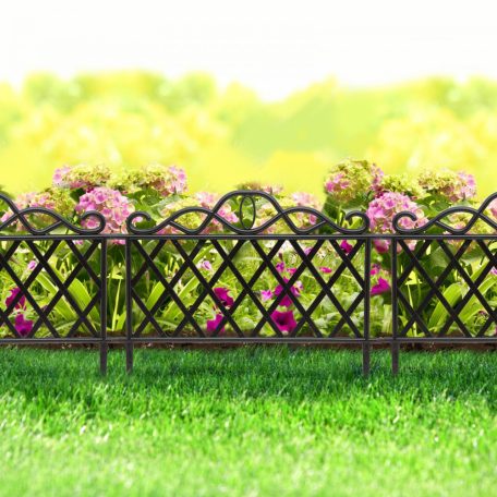 Virágágyás szegély / kerítés - 45 x 35 cm - műanyag