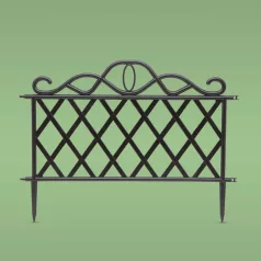 Virágágyás szegély / kerítés - 45 x 35 cm - műanyag