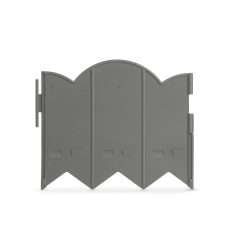   Virágágyás szegély / kerítés - 20 x 17,5 cm - szürke - 12 db / csomag