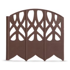   Virágágyás szegély / kerítés - 16 x 15 cm - barna - 20 db / csomag