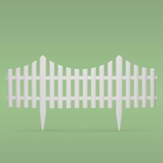 Virágágyás szegély / kerítés - 60 x 23 cm - műanyag