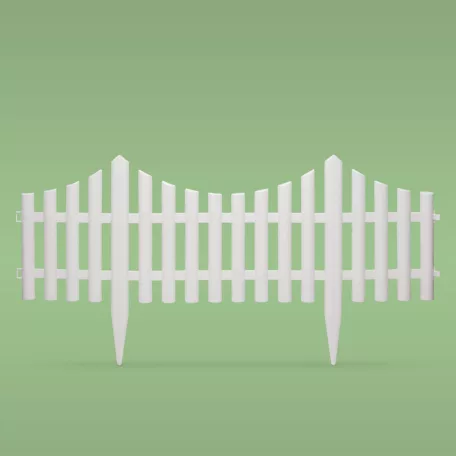 Virágágyás szegély / kerítés - 60 x 23 cm - műanyag