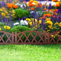 Virágágyás szegély / kerítés - 60 x 24 cm - Terrakotta