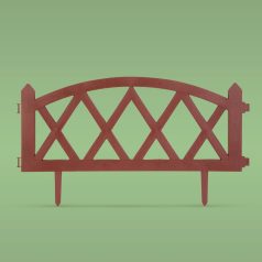 Virágágyás szegély / kerítés - 60 x 24 cm - Terrakotta