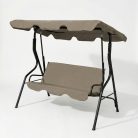 Kerti hintaágy - 170 x 110 x 153 cm - sötét bézs