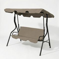 Kerti hintaágy - 170 x 110 x 153 cm - sötét bézs