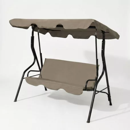 Kerti hintaágy - 170 x 110 x 153 cm - sötét bézs