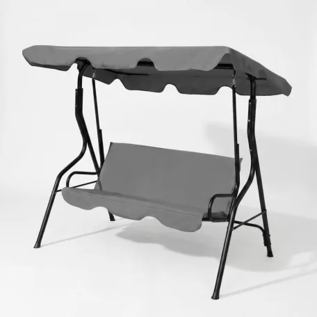 Kerti hintaágy - 170 x 110 x 153 cm - szürke