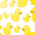 Zuhanyfüggöny - kiskacsás - 183 x 183 cm