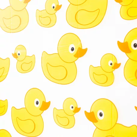 Zuhanyfüggöny - kiskacsás - 183 x 183 cm