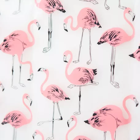 Zuhanyfüggöny - flamingós - 180 x 200 cm