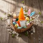 Textil dekoráció - manó - 25 cm