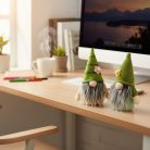 Textil dekoráció - manó - 15 cm - 2 féle