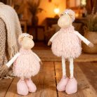 Textil dekoráció - bárány - teleszkópos - 50 x 19 x 15 cm