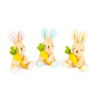 Textil dekoráció - nyuszi - 15 cm - 3 féle