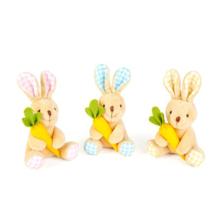 Textil dekoráció - nyuszi - 15 cm - 3 féle