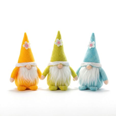 Textil dekoráció - manó - 20 x 11 x 9 cm - 3 féle