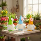 Textil dekoráció - manó - 15 cm - 3 féle