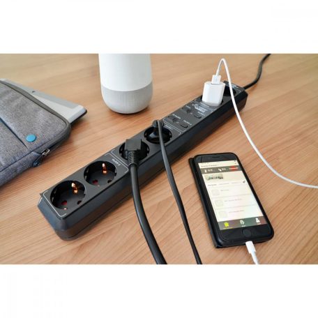 brennenstuhl®Connect Eco-Line Smart aljzat 6 irányú időzítő funkcióval