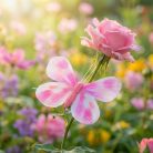 Kerti dekoráció - pillangó - 10 cm - csipeszes - 2 db / csomag