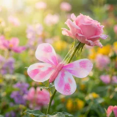   Kerti dekoráció - pillangó - 10 cm - csipeszes - 2 db / csomag