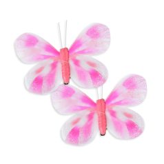   Kerti dekoráció - pillangó - 10 cm - csipeszes - 2 db / csomag