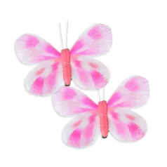  Kerti dekoráció - pillangó - 10 cm - csipeszes - 2 db / csomag