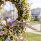 Kerti dekoráció - madárka - 12 cm - csipeszes - 2 db / csomag