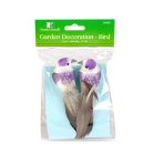 Kerti dekoráció - madárka - 12 cm - csipeszes - 2 db / csomag