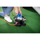 Speciális gumikeverékből készült CEE kábeltekercs (10 m kábel narancssárga színben, Camping kábeltekercs állandó kültéri használatra IP44, 2x CEE aljzat, 3x aljzat)