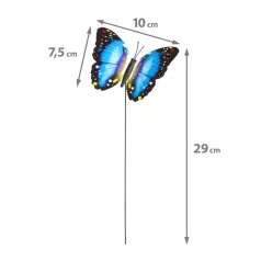 Leszúrható dekor pillangó - többféle - 29 cm - műanyag