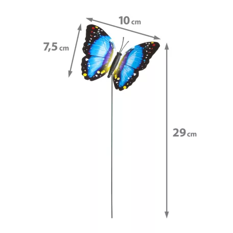 Leszúrható dekor pillangó - többféle - 29 cm - műanyag