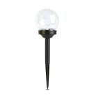 Leszúrható szolár lámpa - gömb alakú - színes - 10 x 10 x 26,5 (+12,5) cm